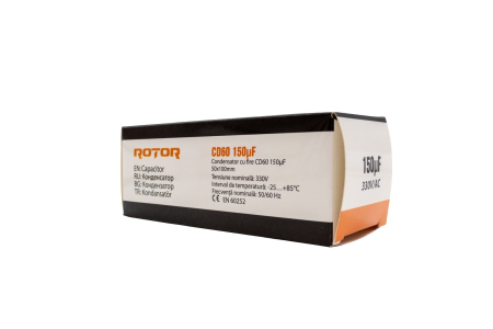 CD60 Condensator cu fire 150µF 50x100 mm 330V ROTOR [2]