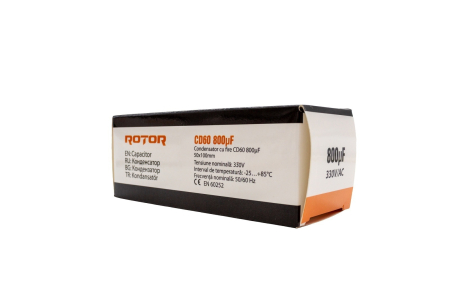 CD60 Condensator cu fire 800µF 50x100 mm 330V ROTOR [1]