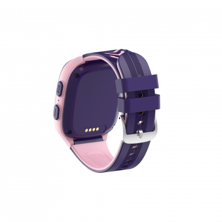 Ceas Smartwatch Flippy, Pentru Copii, LT31E-4G cu Functie Telefon, Localizare GPS, Istoric Traseu, Apel de Monitorizare, Camera, Mov/Roz [1]