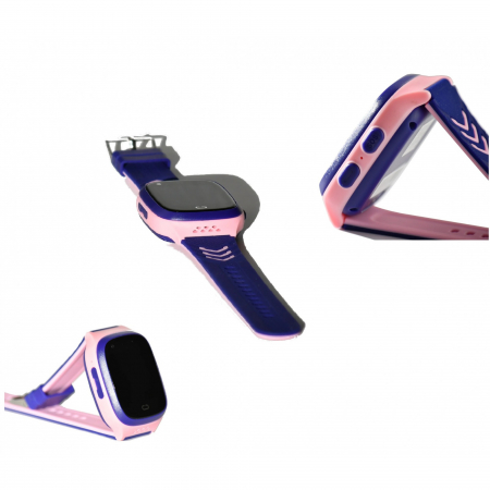 Ceas Smartwatch Flippy, Pentru Copii, LT31E-4G cu Functie Telefon, Localizare GPS, Istoric Traseu, Apel de Monitorizare, Camera, Mov/Roz [5]