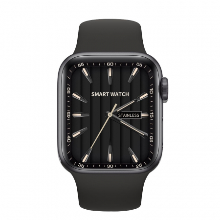 GSM - Ceas Smartwatch, Flippy, S9 Max Business Edition, tehnologie NFC, Apeluri Bluetooth, incarcare Wireless, afisaj 2.01 inch, rezolutie 240 x 296 mm, 10+ zile Autonomie, Negru