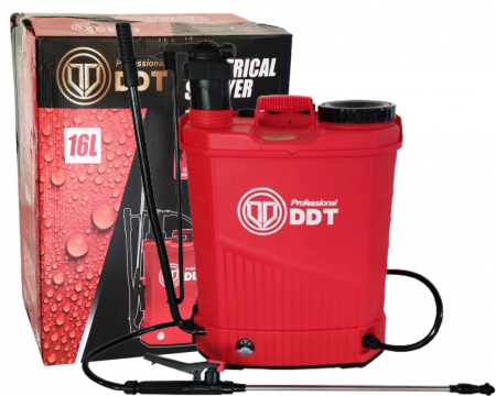 Pompe, motopompe, sisteme de irigat si stropit - *Cel mai bun pret* Pompa de stropit cu acumulator 2 in 1 DDT Profesional 16 L, 12 V, 2.3 MPA, Complet accesorizata