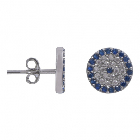 Sub 99 Lei - Cercei Argint 925 Banuti cu Pietre Albastre