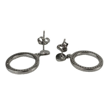 Cercei Argint 925 Cerc cu Minizirconii, 2.91 g [2]