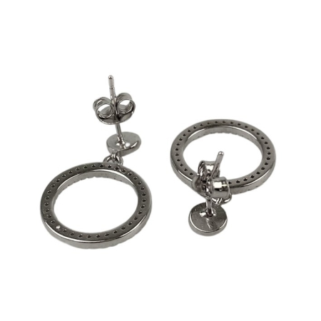 Cercei Argint 925 Cerc cu Minizirconii, 2.91 g [3]