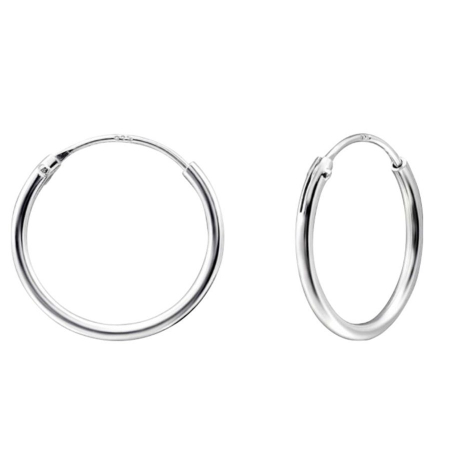 Bijuterii argint - Cercei Argint 925, Jolie Silver, pentru Dama, Model Creole, 0.12 cm, 0.68 g, Argintiu