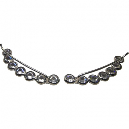 Cercei Argint 925 Model pe Lob cu Pietre [1]