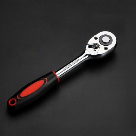 Chei tubulare Set 46 de Piese, Flippy, Trusa Scule de Reparatii Auto, Prelungitoare Rigid si Flexibil, Articulatie Cardanica, Antrenor de Forta Glisant, Adaptoare, Maner pentru Surubelnita, 23 x 12 x  [4]