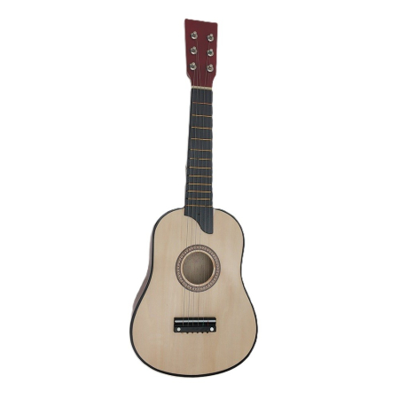 Jucarii, Copii & Bebe - Chitara pentru Copii, Flippy, din Lemn si Plastic, pentru Incepatori, 63.5 x 22 x 5.8 cm, Bej