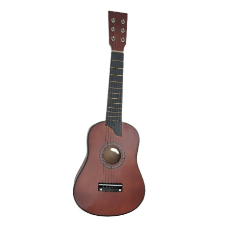 Jucarii, Copii & Bebe - Chitara pentru Copii, Flippy, din Lemn si Plastic, pentru Incepatori, 63.5 x 22 x 5.8 cm, Maro