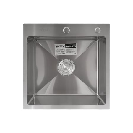 Chiuveta de bucatarie din inox alimentar SUS304 BH5050S BoHM Satin 500X500X215 mm [1]