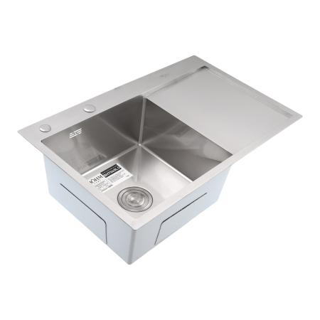 Pentru Casa si Camping - Chiuveta de bucatarie din inox alimentar SUS304 – BoHM BH7849LS SATIN 780 × 490 × 215 mm