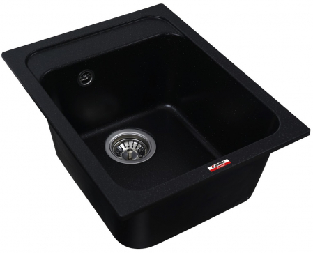 Chiuveta din compozit de granit pentru bucatarie negru metalic ELEFANT PREMIUM 4050 KORRADO [1]