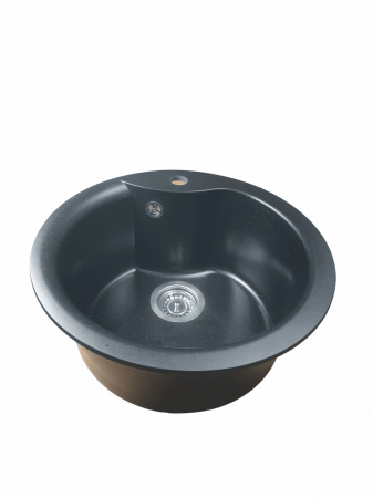 Chiuveta din compozit de granit pentru bucatarie Negru metalic ELEFANT PREMIUM 480 TURAS [2]