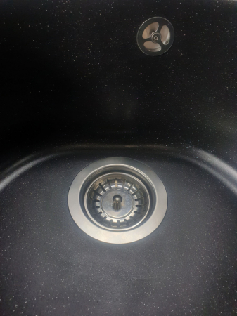 Chiuveta din compozit de granit pentru bucatarie negru metalic ELEFANT PREMIUM 510 LUNA [3]