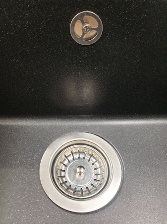 Chiuveta din compozit de granit pentru bucatarie negru metalic ELEFANT PREMIUM 7850 SELENA [3]