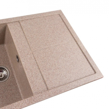 Chiuveta din compozit de granit pentru bucatarie Nisip bej ELEFANT PREMIUM 7850 SELENA [2]