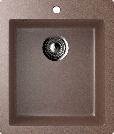 Chiuveta dreptunghiulara de bucatarie Ulgran U-404-307 Cafeniu, 49.5 x 42 cm [0]