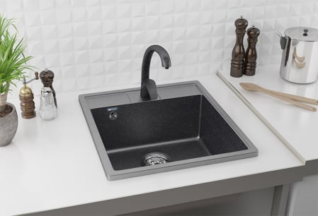 Chiuveta dreptunghiulara de bucatarie Ulgran U-406-302 Nisip, 50 x 44.5 cm [1]