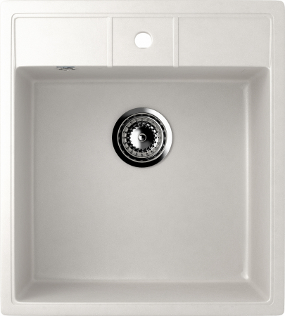 Chiuveta dreptunghiulara de bucatarie Ulgran U-406-341 Alb, 50 x 44.5 cm [0]