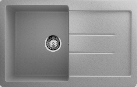 Chiuveta dreptunghiulara de bucatarie Ulgran U-507-342 Grafit, 77 x 49.5 cm [0]