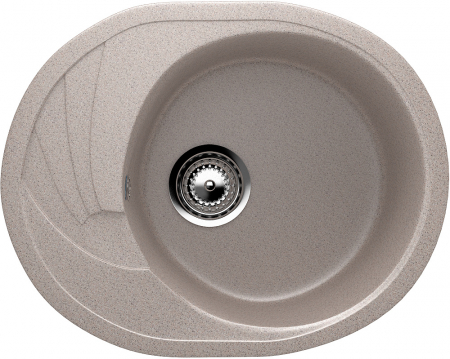 Chiuveta ovala de bucatarie Ulgran U-403-302 Nisip, 57 x 46.5 cm [0]