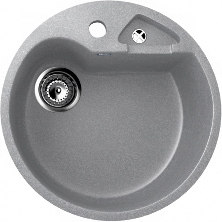 Chiuveta rotunda de bucatarie Ulgran U-108-342 Grafit, 50.5 cm [0]