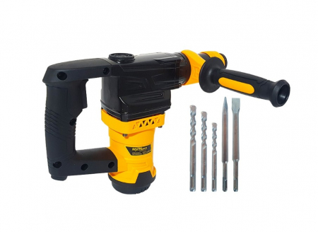 Bricolaj - Ciocan rotopercutor profesional, Mustang, 1050 W, 3000 rpm, 3.5 J, Galben/Negru