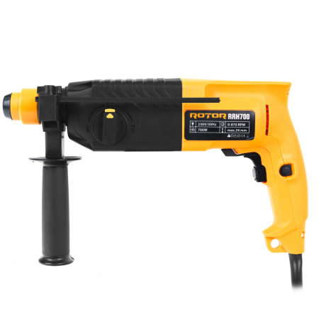 Bricolaj - Ciocan rotorpercutor ROTOR RRH700 , Putere 700W , 870 RPM,