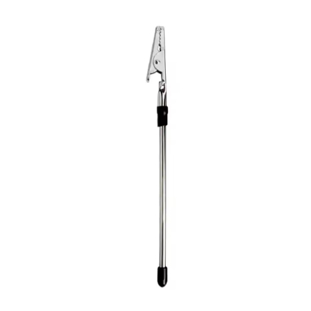 Sub 99 Lei - Clema mini pentru fixarea bijuteriilor, Flippy, din Metal, Ajutor pentru Bratari, Incuietori, Fermoare, Ajustare, Clema pentru Gura, 15.5 cm, Argintiu