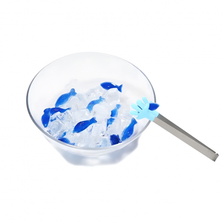 Cleste Creativ pentru Mancare, Flippy, Model Manute din Silicon, 14.5x3 cm, Rezistent la Temperaturi Inalte si Coroziune, Albastru [1]