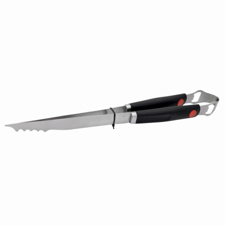 Aragaze, plite, piese butelii de voiaj - Cleste din inox pentru gratar KLUGMEISTER KY9059AZ-J, cu sistem de blocare si maner antialunecare