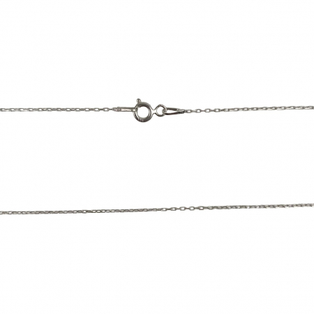 Colier din Argint 925, Floare Tip Banut 42 cm [2]