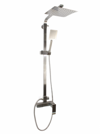 Coloana de dus Mixxus AMA-003-J, 120 cm + baterie si para, monocomanda, furtun flexibil [0]