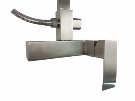 Coloana de dus Mixxus AMA-003-J, 120 cm + baterie si para, monocomanda, furtun flexibil [2]