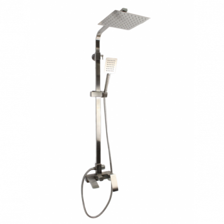 Coloana de dus Mixxus AMA-009-J, 120 cm baterie si para, monocomanda, furtun flexibil [0]