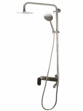 Coloana de dus Mixxus RIO-009-J, 120 cm + baterie si para, monocomanda, furtun flexibil [4]