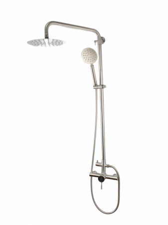 Coloana de dus Mixxus SUS-003-J, 120 cm + baterie si para, monocomanda, furtun flexibil [4]