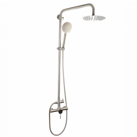 Coloana de dus Mixxus SUS-003-J, 120 cm + baterie si para, monocomanda, furtun flexibil [3]