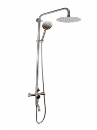 Coloana de dus Mixxus SUS-009-J, 120 cm baterie si para, monocomanda, furtun flexibil [3]