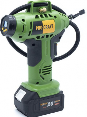 Bricolaj - Compresor auto cu acumulator PROCRAFT LK20 , 12L/ min, 18 V, 3200 RPM