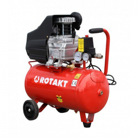 Compactoare - Compresor Cu Piston Rotakt ROCP-24-8 Putere 2CP/1.5kW, Presiune 8 bar, Debit 158l/min, Capacitate 24l