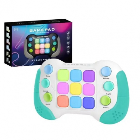 Consola interactiva de jocuri, cu 6 butoane si 600 de niveluri, Verde/Gri [4]