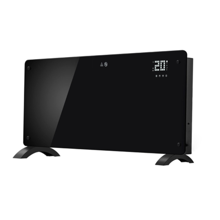 Convector Electric, Flippry, 2000W, Wi-Fi, Termostat, afisaj LED, Touch Screen, Control din Telefon, 82.3x12x45.6 cm, Negru [3]