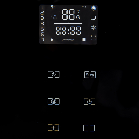 Lichidare Convector electric Detoolz 1000W/2000W, Wifi, negru [2]