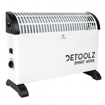 Pentru Casa si Camping - Convector electric Detoolz, 2KW, 3 trepte de putere, cu termostat reglabil