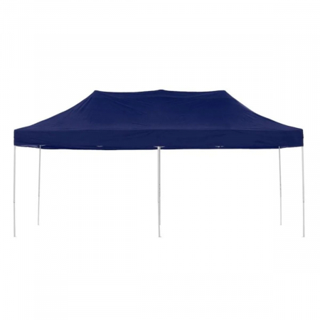 Cort Pavilion 3x6m Albastru Pliabil Cadru Metal pentru Curte, Gradina, Evenimente [2]