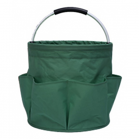 Pentru Casa si Camping - Coș de Picnic Flippy Portabil din Material Oxford, Verde, 28x28 cm
