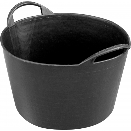 Gradina - Cos flexibil cauciuc negru 14 L