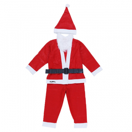 Sub 99 Lei - Lichidare Costum Mos Craciun Flippy® Baiat, 4-6 ani, 5 piese, Polar